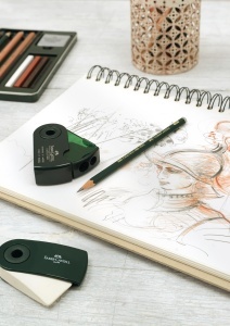 Set de desen Faber-Castell Pitt Monochrome 12 piese in etui metalic - Img 4