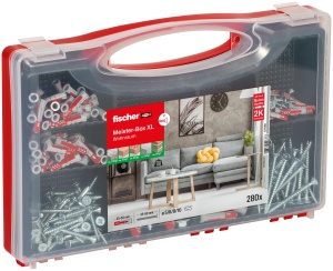 Set de dibluri si suruburi fischer Meister-Box XL, 210 piese, pentru interior