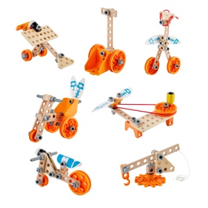 Set de experimente Hape Junior Inventor Deluxe STEM pentru copii 4 ani