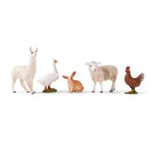 Set de Figurine Ferma Schleich 77536 5 Piese Animale de Ferma - Img 1