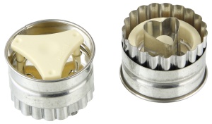 Set de forme pentru fursecuri Zenker Linzer, 4 piese, inox si plastic - Img 2
