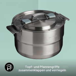 Set de gatit Stanley 1913 Wildfare 3.78L - Inox, pentru 4 persoane - Img 6