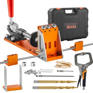 Set de Gaurit VEVOR pentru Gauri Pocket Hole, Aluminiu si Inox, Portabil - Img 9