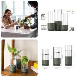 Set de ghivece de inmultire Fiskars Urban Plant Care, 3 piese, oliv - Img 2