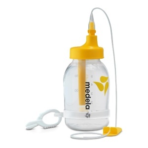Set de hranire la san Medela, 150 ml, cu sistem de prindere si tub flexibil - Img 2