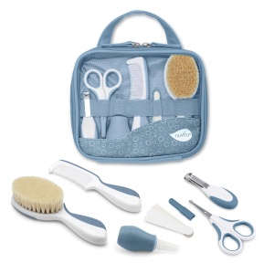 Set de ingrijire pentru bebelusi Nuvita 1146 BPA-free, culoare Powder Blue