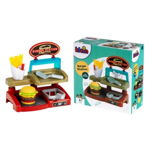 Set de joaca Burger Station Theo Klein cu accesorii, pentru copii de la 3 ani - Img 6