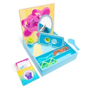 Set de joaca din lemn Melissa Doug Blues Clues pentru copii 3 ani, accesorii oftalmologice
