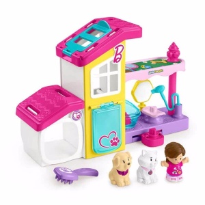 Set de joaca Fisher-Price Little People Barbie HJW76 cu statie pentru animale si sunete interactive - Img 4