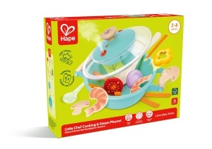 Set de joaca Hape Kleiner Kuechenchef Dampfgarer cu efecte sonore si abur pentru copii 3 - Img 9