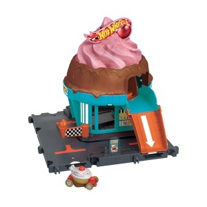 Set de joaca Hot Wheels City Downtown Eiskrem-Strudel cu 1 masinuta 164