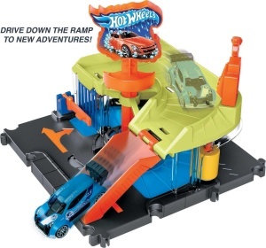 Set de joaca Hot Wheels City HDR27 Spalatorie auto cu 1 masina inclusa conectabil cu alte seturi - Img 5