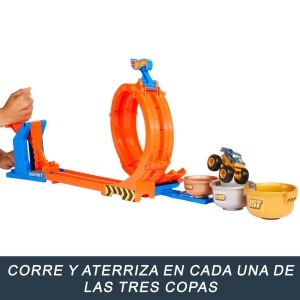 Set de Joaca Hot Wheels Monster Trucks Bigfoot 50 Aniversare cu Looping si Flip, 164 - Img 2