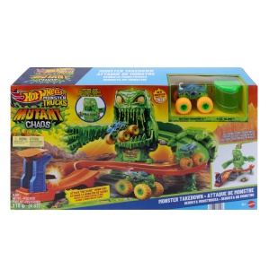 Set de Joaca Hot Wheels Monster Trucks Mutant Rhinomite cu 113g de Slime Verde - Img 6