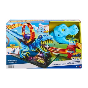 Set de joaca Hot Wheels T-Rex cu loop, pentru copii de la 4 ani, HNP77 - Img 6