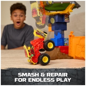 Set de Joaca Monster Jam cu Camion Smash Bash, 164, 16 inch - Img 6