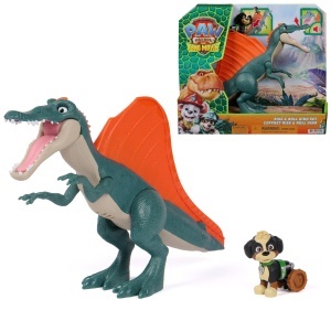Set de Joaca PAW PATROL Dino Film cu Spinosaurus si Rex, pentru copii de la 3 ani
