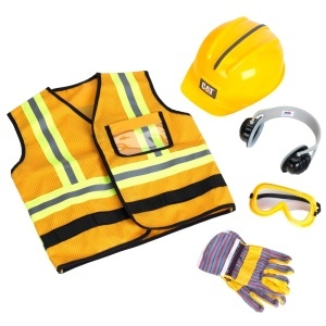 Set de Joaca pentru Constructie Theo Klein 3224 cu Vesta, Casca, Manusi si Ochelari
