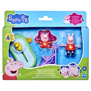Set de Joaca Peppa Pig cu Peppa si Evie, 4 piese, interactiv, pentru copii de la 3 ani - Img 2