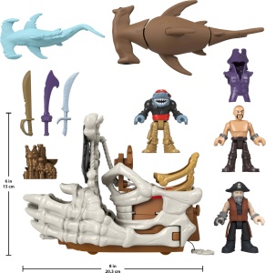 Set de Joaca Pirat Imaginext Billy Bones cu 3 Figurine si Accesorii - Img 2