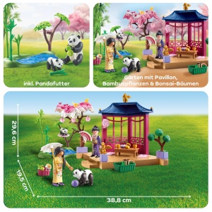 Set de Joaca PLAYMOBIL - Gradina Asiatica cu Pandas, pentru copii de la 4 ani - Img 5