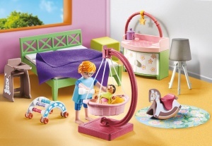 Set de joaca PLAYMOBIL MyLife 71609 - Dormitor cu spatiu pentru bebelusi, 50 piese - Img 3