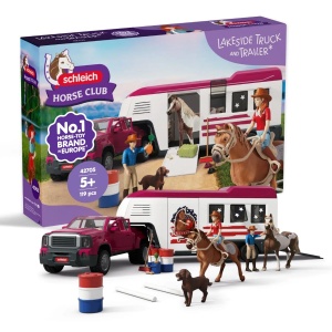 Set de Joaca Schleich Horse Club - Camion cu Remorca, 119 Piese, pentru Copii 5