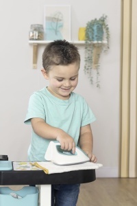 Set de joaca Smoby Rowenta Wash Clean - 3 in 1, cu aspirator, masina de spalat si fier de calcat, pentru copii 3 - Img 7