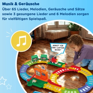 Set de joaca VTech Tut Tut Baby Flitzer - Gara cu tren si 2 vagoane, interactiv - Img 5