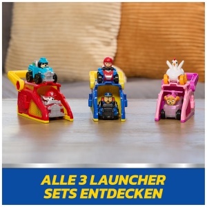 Set de Joc PAW PATROL - Launcher cu Marshall si Rex, 2 Mini Vehicule 6,5 cm - Img 6