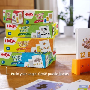 Set de Jocuri Logice HABA Logic CASE Starter Set 77 Riddles pentru copii 7 ani - Img 8