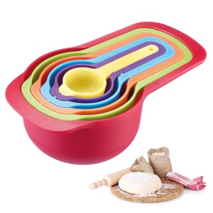 Set de linguri de masura Westmark 6 piese, capacitate 7,5-250 ml, plastic, colorat - Img 2