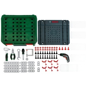 Set de lucru pentru copii Theo Klein Bosch Werkbankkoffer, cu unelte si accesorii, 36 x 38,5 x 43 cm - Img 4