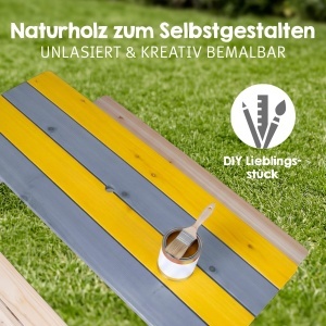 Set de mobilier pentru copii roba PLAY for 4 - 2 banci, masa, lemn masiv, exterior - Img 6