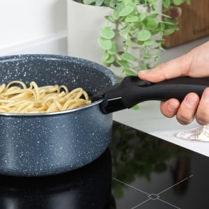 Set de Oale Russell Hobbs Smart Clip, 3 piese, Antiaderente, 161820 cm, Culoare Nocturn - Img 5