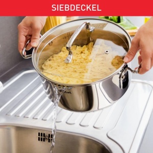 Set de oale Tefal Duetto 3 oale inox 162024 cm, 1 cratita 16 cm, 3 capace din sticla - Img 3