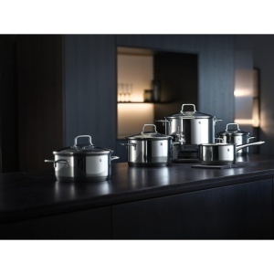 Set de Oale WMF Astoria 6 piese, Cromargan inox, inductie, cu capac din sticla - Img 2