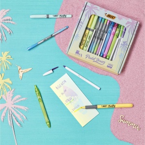Set de Papetarie BIC Pastel Dream 16 Piese, Culoare Pastel, Design Floral - Img 5