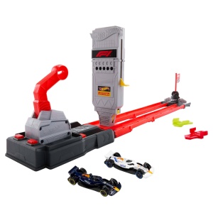 Set de pista Hot Wheels Racing F1 cu masini de curse Oracle Red Bull Racing si Visa Cash App, 164 - Img 2