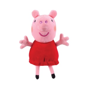 Set de Plush Peppa Pig 3 piese Peppa, Schorsch si Baby Evie super moale, pentru copii - Img 2