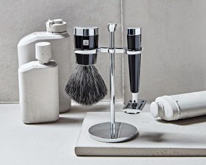 Set de Ras Razuit ZWILLING 3 Piese - Pinsel, Hobel si Halter, Negru - Img 5
