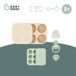 Set de recipiente pentru bebelusi Babymoov cu Fruchtsauger, 3 piese, Silikon, 9-60 ml - Img 3