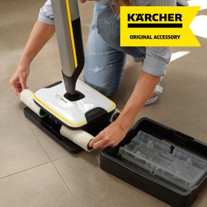 Set de role din microfibra Karcher pentru toate FC-urile si EWM 2 (2 role universale, lavabile, absorbtie ridicata a murdariei, curatare umeda delicata a tuturor pardoselilor dure, culoare: galbena) - Img 5