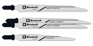 Set de Sageblatter Einhell 4 piese, pentru lemn si metal, T-Schaft