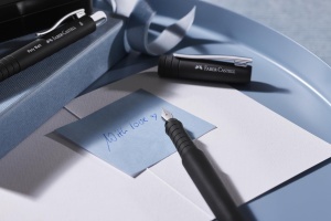 Set de scriere Faber-Castell Poly Pen, 2 piese, negru, ergonomic - Img 5