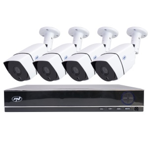 Set de supraveghere video AHD PNI House PTZ1300, 4 camere, Full HD, IP66 - Img 1