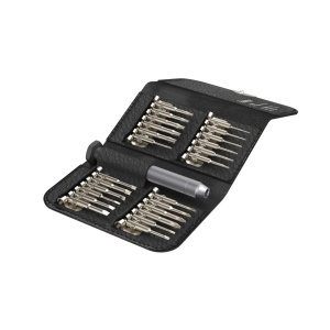 Set de surubelnite mecanice de precizie Hama Mini (inclusiv set de surubelnite Phillips, cu fante, Torx magnetic pentru ochelari, ceas, laptop, tableta, telefon mobil, camera, modelare) Surubelnita, set de scule 25 de bucati - Img 1
