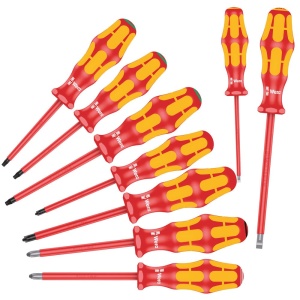 Set de surubelnite Wera Kraftform Plus 100, 9 piese, izolate, Torx