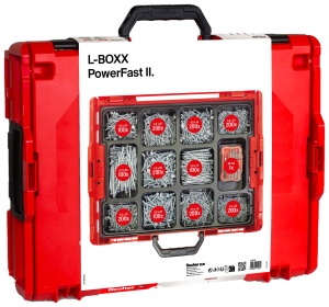 Set de suruburi fischer L-Boxx PowerFast II, 1801 piese, cu cap senk, TX - Img 3