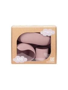 Set de Tacamuri si Farfurii pentru Copii MoMi AMI, 6 Piese, Silikon, 360 ml - Img 12